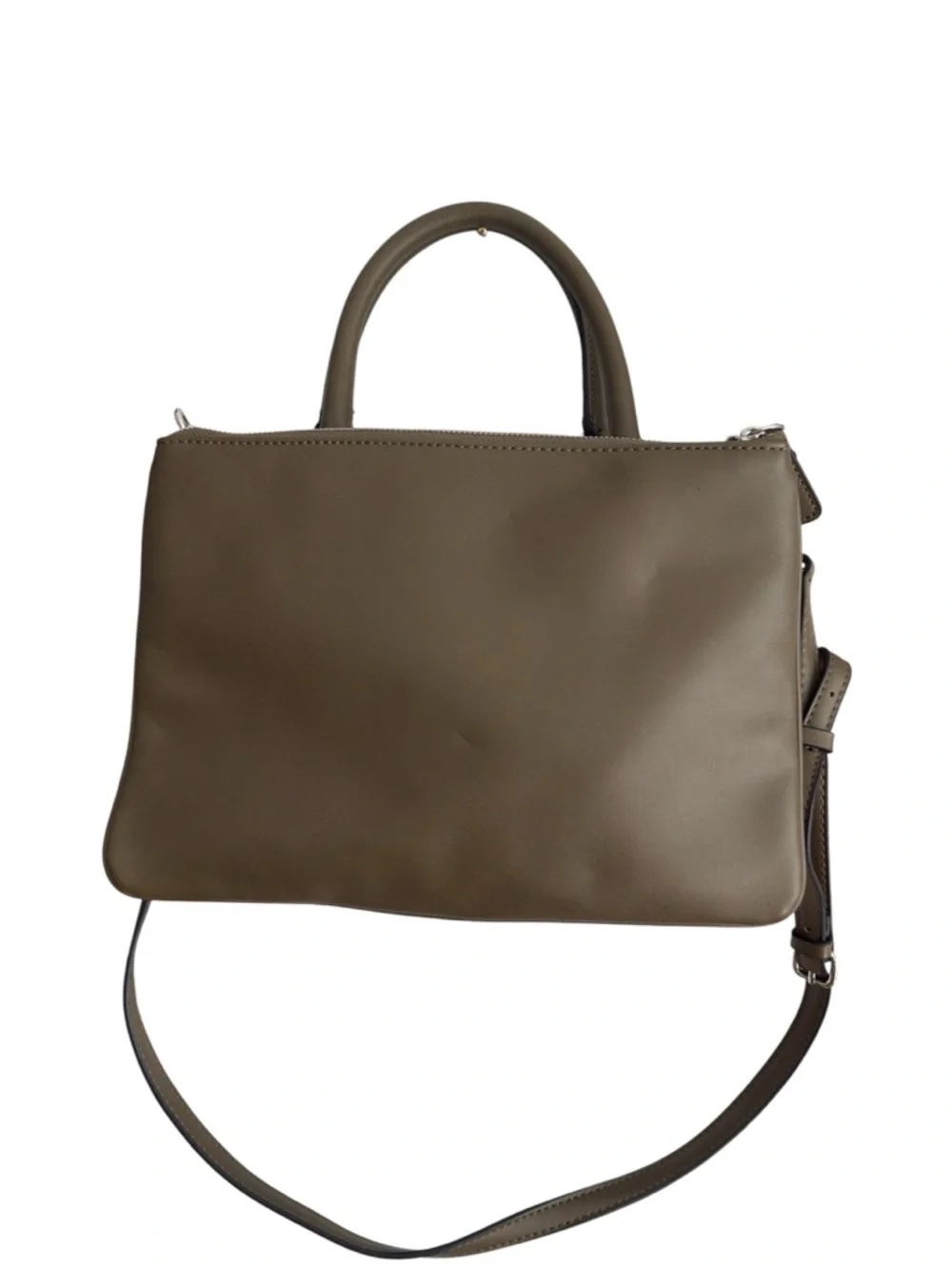 Guess Quilted Olive Top Handle Crossbody Bag - Picture 3 of 12